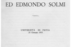 1955 Onoranze ai fratelli Solmi Università di Pavia